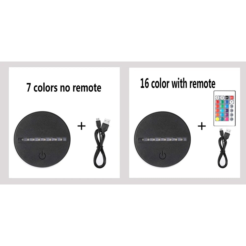 Anime Naruto Uzumaki LED Night Light Toys Akatsuki Kakashi Hatake Kid Bedroom Nightlight Itachi Uchiha 3D 7/16 colors Lamp Decor