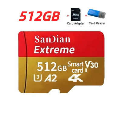 Mini SD Memory Card 1TB/2TB Large Capacity Flash Memory Cards 512GB TF-card High-speed Storage Device for Laptop/phone/tablet