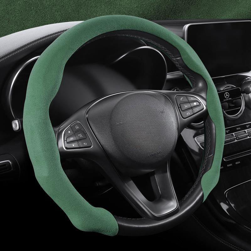 Capa de volante de camurça ultrafina estilo cartão, versão universal dinâmica e moderna