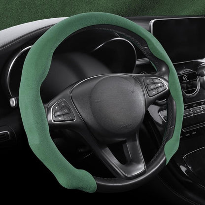 Capa de volante de camurça ultrafina estilo cartão, versão universal dinâmica e moderna