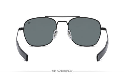 Fashion Aviation Sunglasses Men Luxury Brand Designer Square Sun Glasses for Male American Army Military Oculos