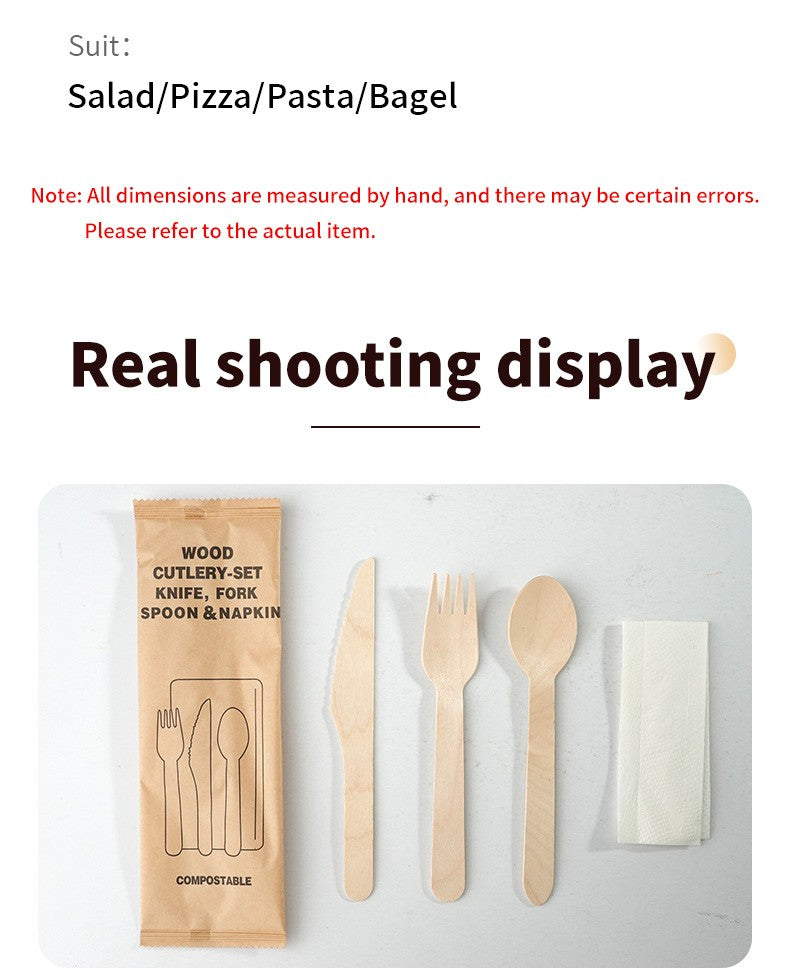 Conjunto Descartável de Talheres de Polpa com 20 Peças Biodegradáveis Inclui Tigela Prato Faca Garfo Colher para Casa Festa Piquenique Recipientes de Comida