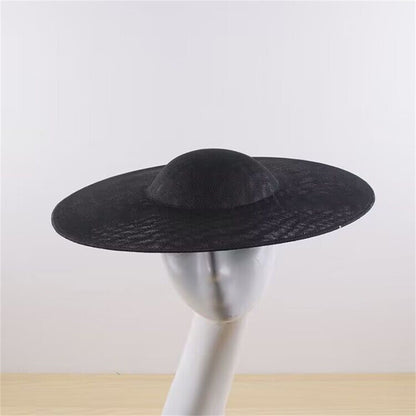 40CM Fascinators Base Marron Big Pillbox Cap Wedding Millinery Supplies DIY Hair Accessories Hat Women Kenducky Church Headpiece