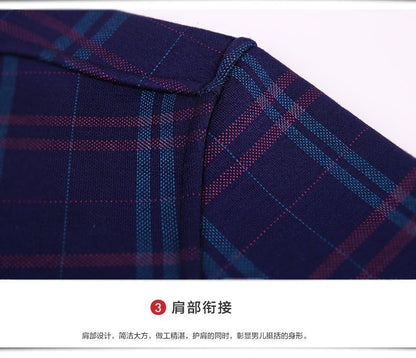 2025 Men's Winter Warm Long Sleeve Plaid Shirts Flannel Fur Lined Thick Formal Shirts Fleece Casual Shirt for Men Dress Shirts