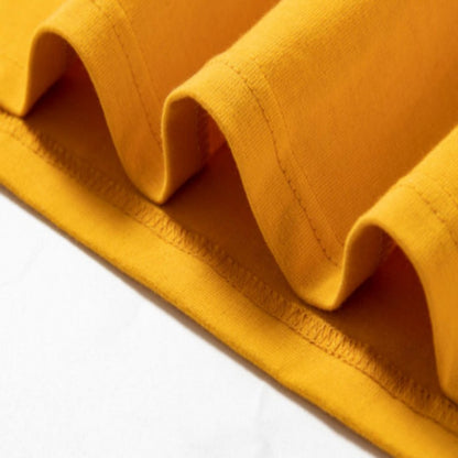 Cotton heavy-duty men's and women's T-shirts, summer breathable short sleeves, customized printing, logo embroidery