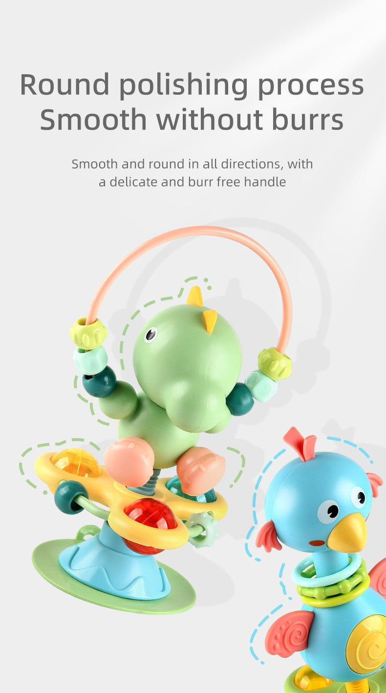 Baby High Chair Toy Rattles Set Fun Montessori Baby Dining Table Suction Cup Toys Early Development Fine Motor Skills Toy Gifts