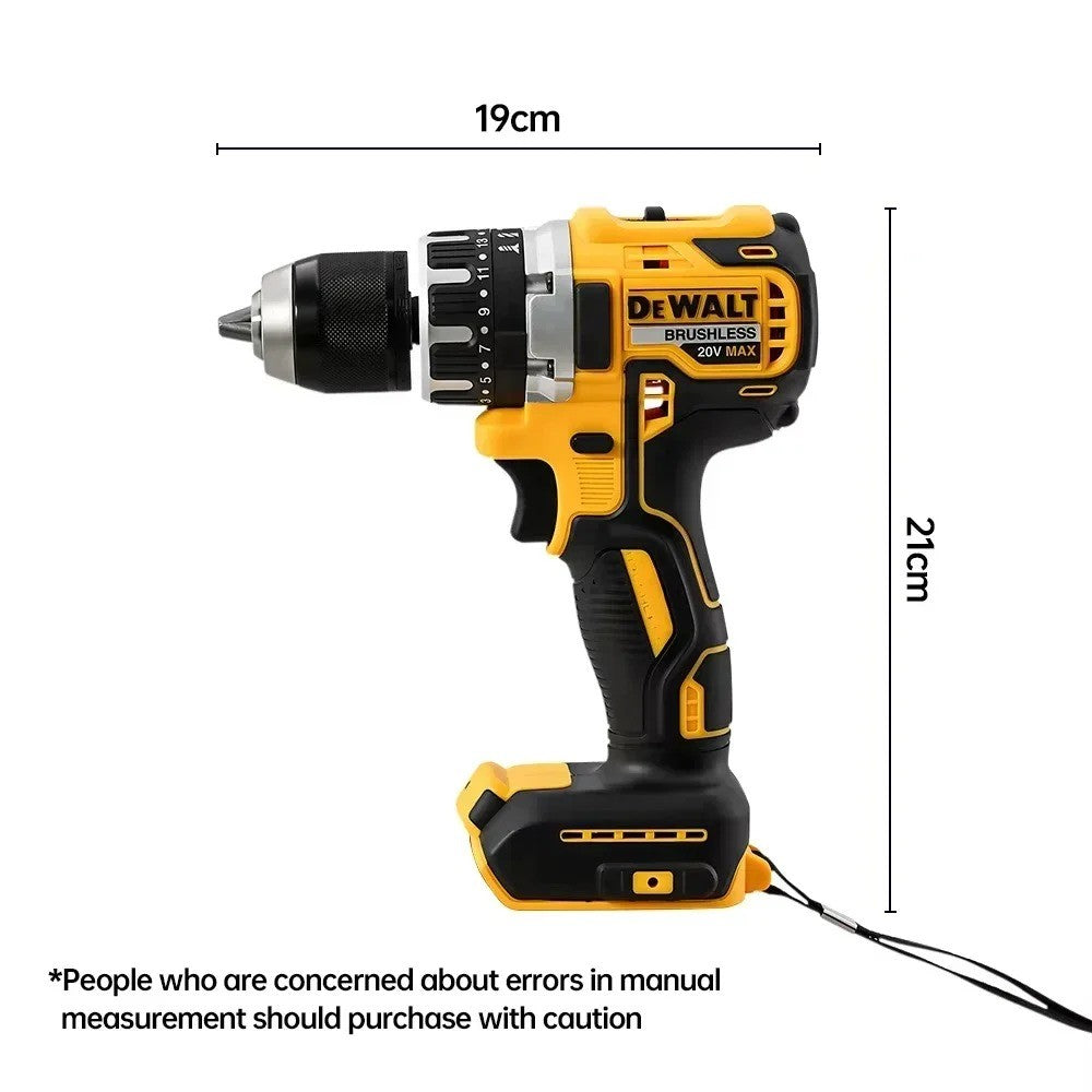 Kit de Furadeira/Parafusadeira a Bateria DEWALT DCD805 Brushless com Bateria 20V 6Ah e Carregador, Conjunto de Ferramentas Elétricas de Alta Performance