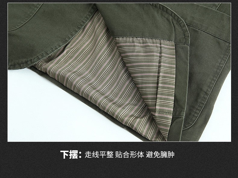 Men Blazer Middle-aged Loose Men Fashion Business British Style Casual Suit Three Button Cotton Casual Clothes Single West Coat