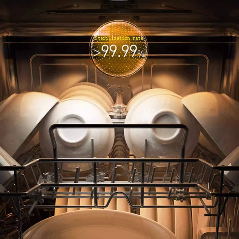 Desktop dishwasher, household fully automatic disinfection, drying sink, energy-saving, water-saving, strong cleaning