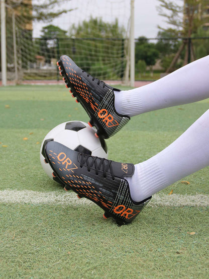 TF/FG Football Field Boots Original Men Women Studded Football Shoes Turf Match Ultralight Soccer Shoes Cleats Unisex Resistant