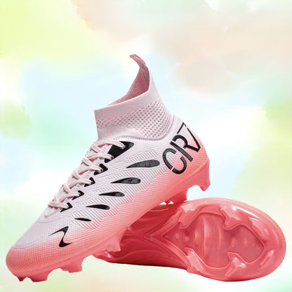 Tf/Fg Men Soccer Shoes Society Cleats Non Slip Football Shoes Outdoor Professional Studded Turf Comfortable Football Field Boots