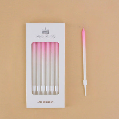 6/12/48pcs Birthday Candles Spiral Cake Candles  Long Thin Cake Candles For Wedding Party And Cake Decoration