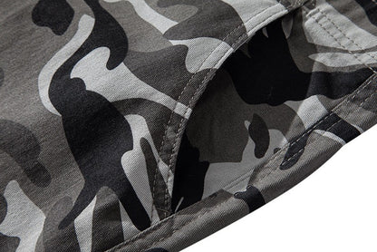 Loose camouflage beach five pants men's summer cotton thin section in the pants summer work casual shorts