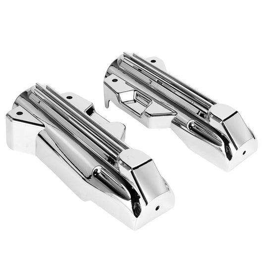 Black Motorcycle Front Lower Fork Covers ABS Plastic For Harley Touring Electra Street Road Glide King FLHR FLTRX FLHX 2014-2022