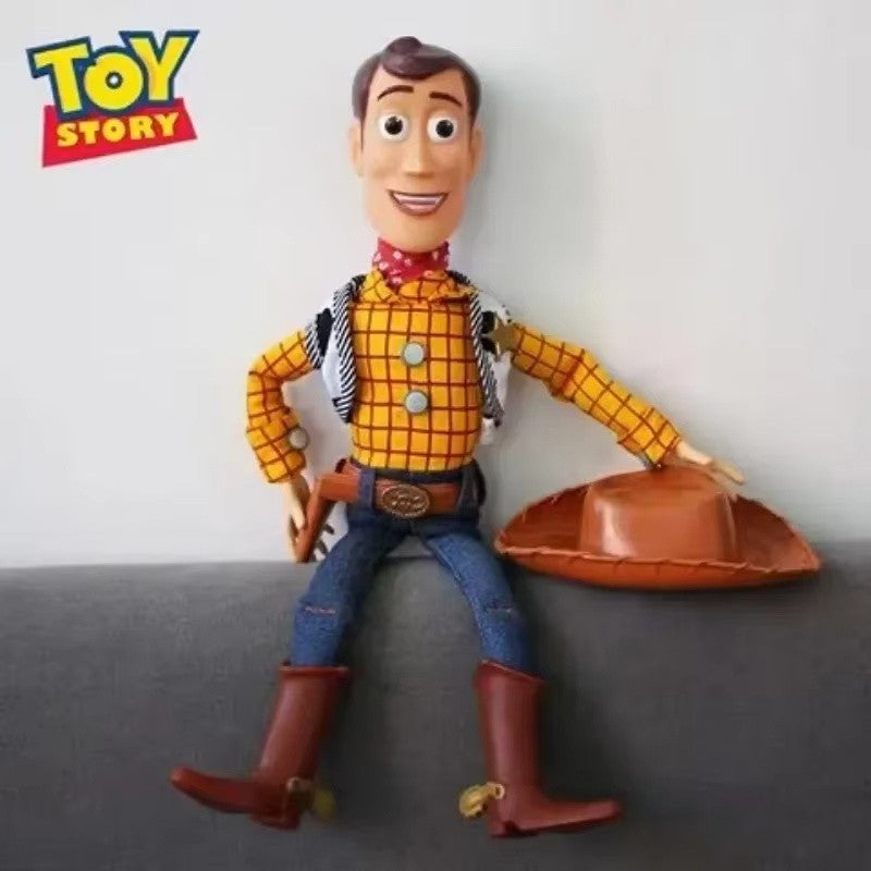Anime Disney Toy Story 4 Falante Woody Buzz Jessie Rex Figuras de Ação Decoração de Anime Coleção de Brinquedos Colecionáveis Modelo para Presentes