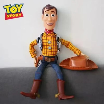 Anime Disney Toy Story 4 Falante Woody Buzz Jessie Rex Figuras de Ação Decoração de Anime Coleção de Brinquedos Colecionáveis Modelo para Presentes