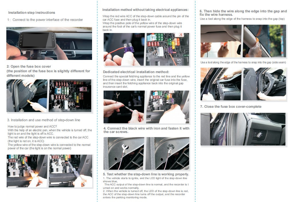 Câmera Veicular Filmadora 4 Canais Caixa Preta FHD 1080P Dianteira Esquerda Direita Traseira Visão Noturna Gravação em Loop adicionar Kit Hardwire