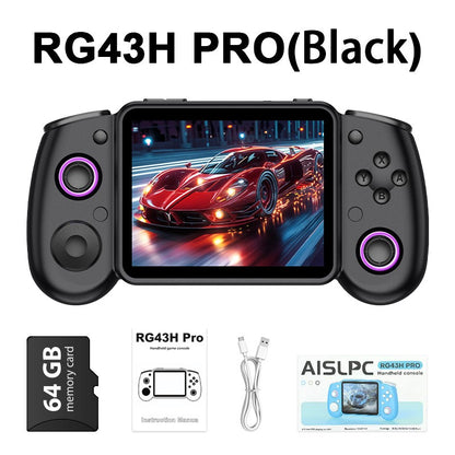 AISLPC RG43H PRO Retro Handheld Game Console 22000+Games Dual System 4.3‘’IPS Screen 2.4G WiFi Online Play Portable Game Player