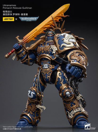 JOYTOY Warhammer 40k 1/18 Bonecos de Ação Anime 18,1cm Ultramarines Primarca Roboute Guilliman