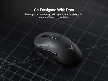 Mouse Gamer Sem Fio Rapoo VT2 MAX E-sports com Sensor Óptico de Taxa de Sondagem de 8K, Design Ergonômico, Leve (53g) para PC e Laptop