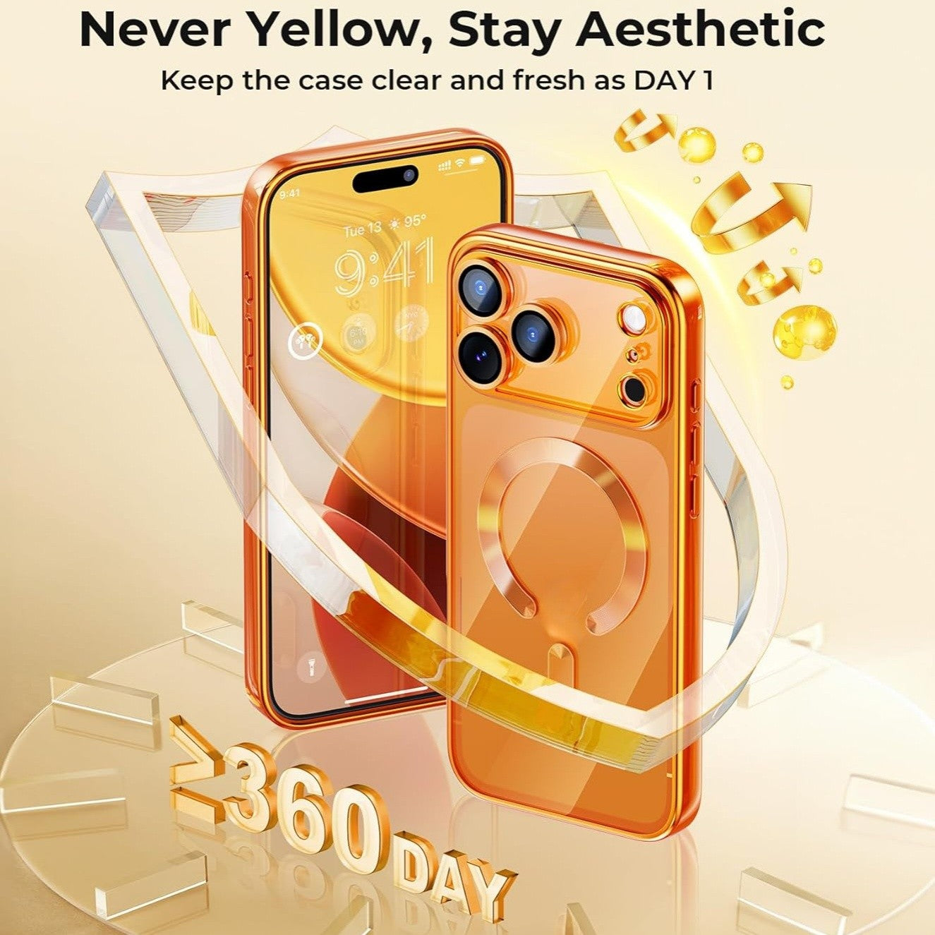 Proteção de Câmera Capa Luxo Transparente com Galvanoplastia TPU Macio Proteção contra Quedas com Capa de Telefone Magnética Para iPhone17Pro Max/17Pro/Air/17
