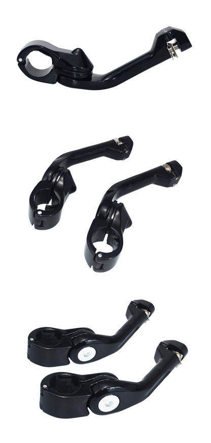 Kit de Suportes de Pedaleiras para Protetor de Motor de Motocicletas 1-1/4" Descanso de Pé para Harley Honda Davidson Road King Sportster Fat Boy Electra Glide