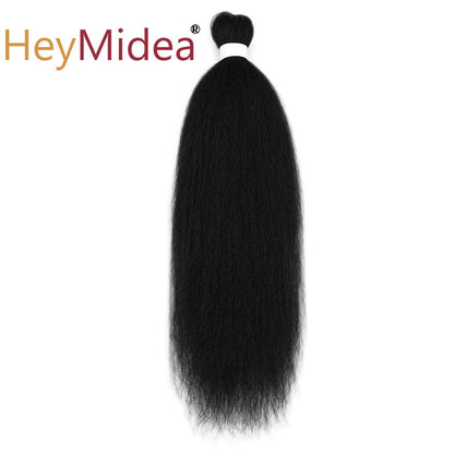 Cabelo sintético Vixen Bundles para crochê 26 polegadas, DIY, pré-esticado, extensões de cabelo para tranças, Kanekalon, pacotes de cabelo Yaki liso para rabo de cavalo