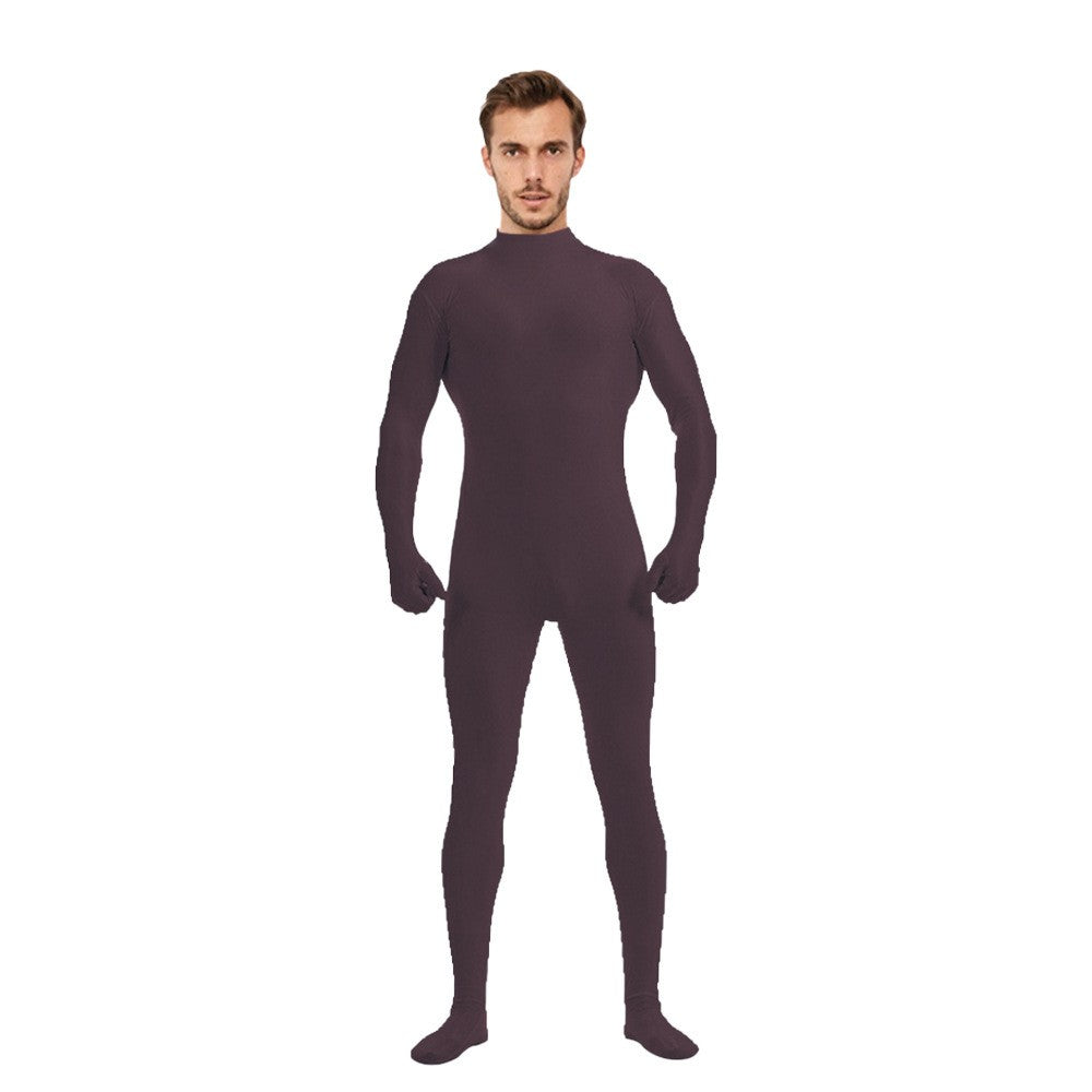 Adult Spandex Full Body Skin Tight Jumpsuit Zentai Suit Bodysuit Halloween Costume Women Men Dance Unitard Party Dancewear