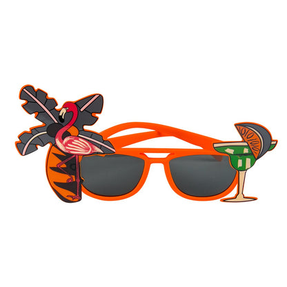 Luau Party Sunglasses Funny Hawaiian Glasses Tropical Fancy Dress Props Fun Summer Party Beach Themed Party Supplies Decoration