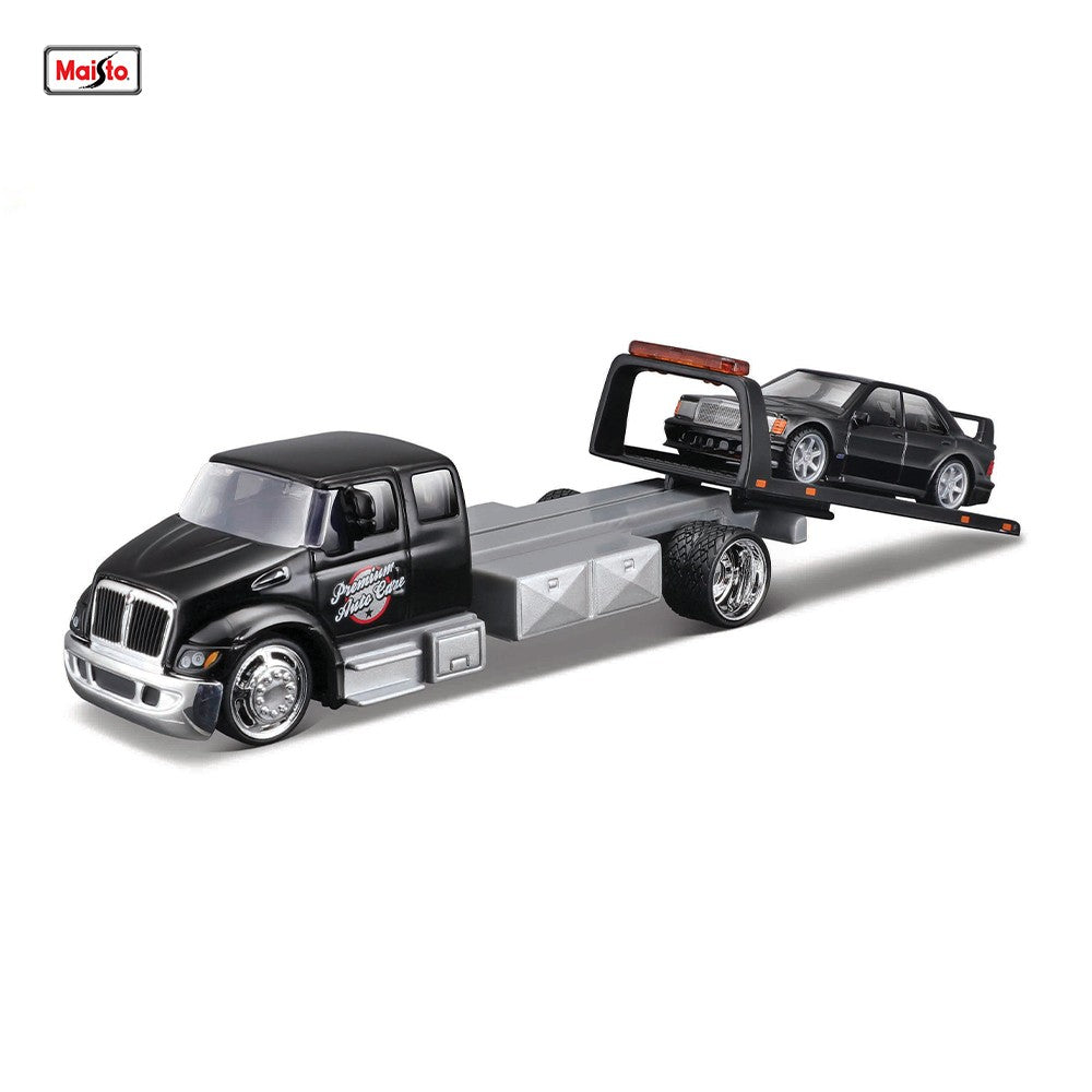 Maisto 1:64 FLATBED/1988 BMW M3 E30 1965 FORD MUSTANG elite transport Modelo de carro fundido coleção presente brinquedo