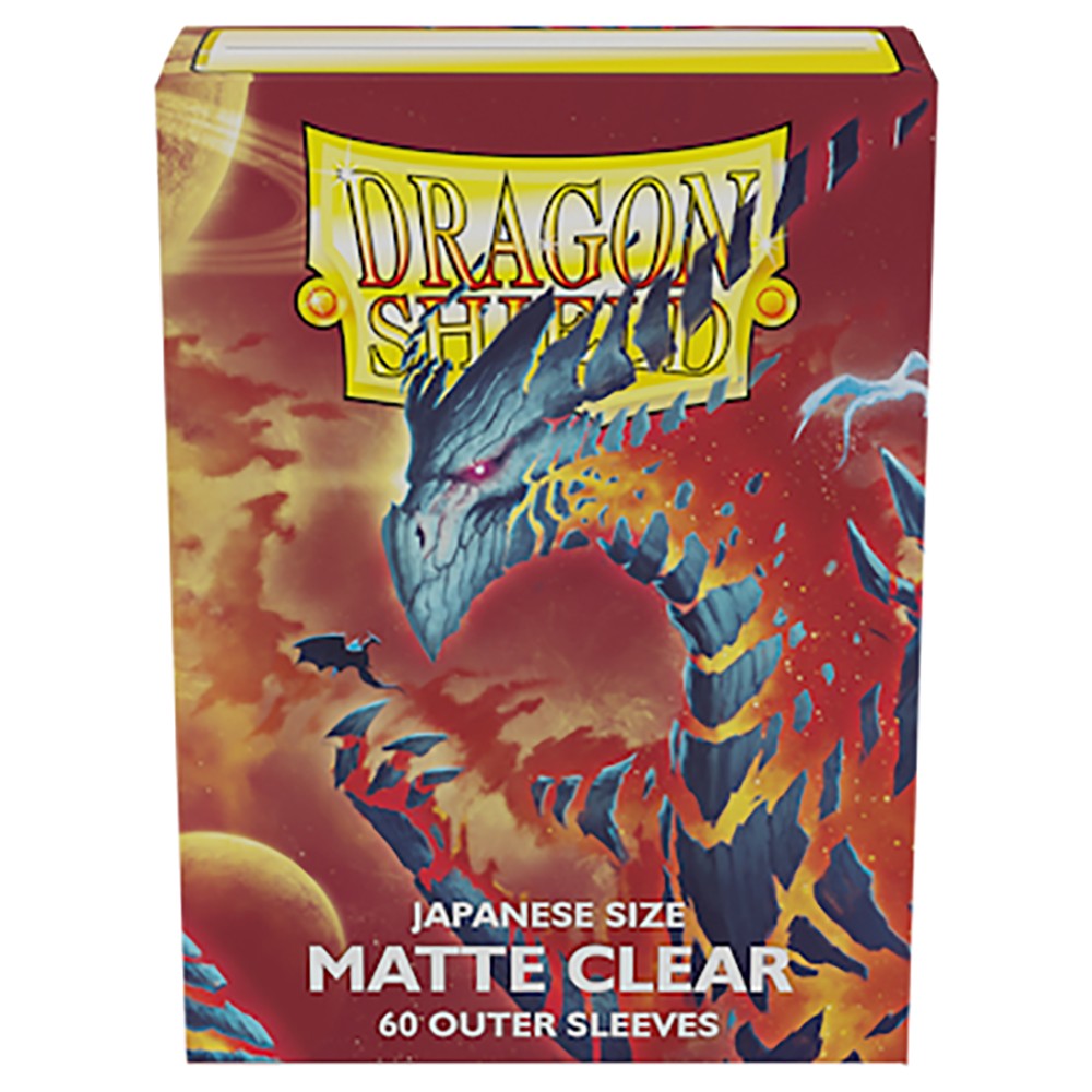 60 UNIDADES/CAIXA Escudo Dragão Fosco Transparente no Tamanho Japonês, Protetores de Cartas Usados para Cartas de Jogo YGO
