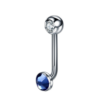 1PC Titânio Christina Vertical Hood Piercings Anéis de Lábio Flor Opala Sexy Piercings de Lábio Joias de Piercing de Sobrancelha VCH