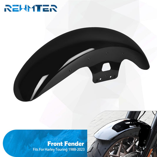 Motorcycle 19'' Front Fender Wheels Wrap Iron Short Mudguard For Harley Touring Road King FLHR Street Electra Glide FLHTK 14-23