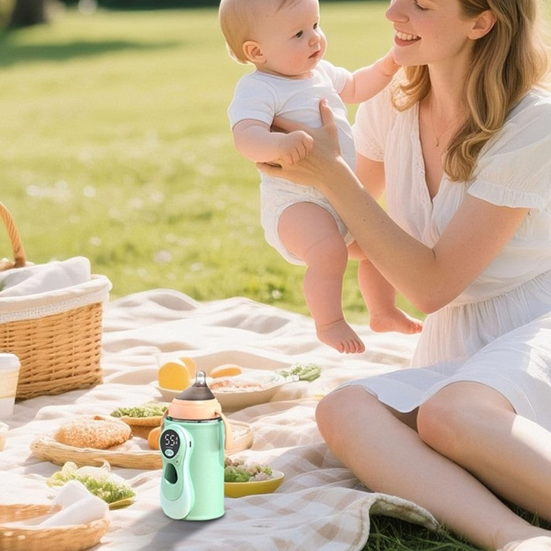 J15U Machine Washable Baby Bottle Insulating Sleeve Ergonomic Build-in 10000mAh Battery For Comfortable Handling