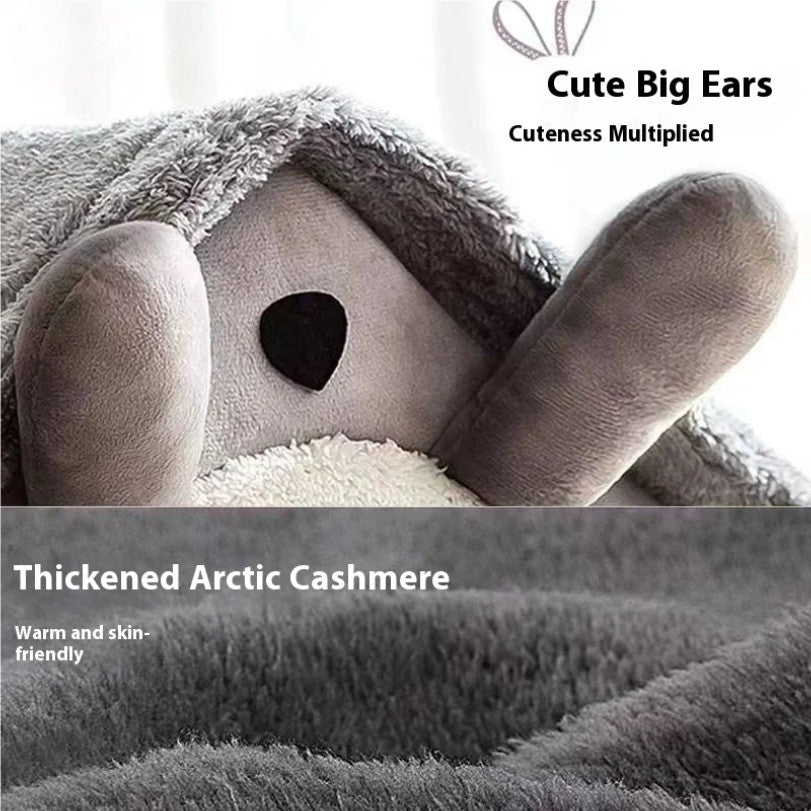 Cama Estilo Casa de Cachorro para Todas as Estações - Cama Removível Lavável para Cães Pequenos, Teddy, Gatos, Casa Quente de Inverno