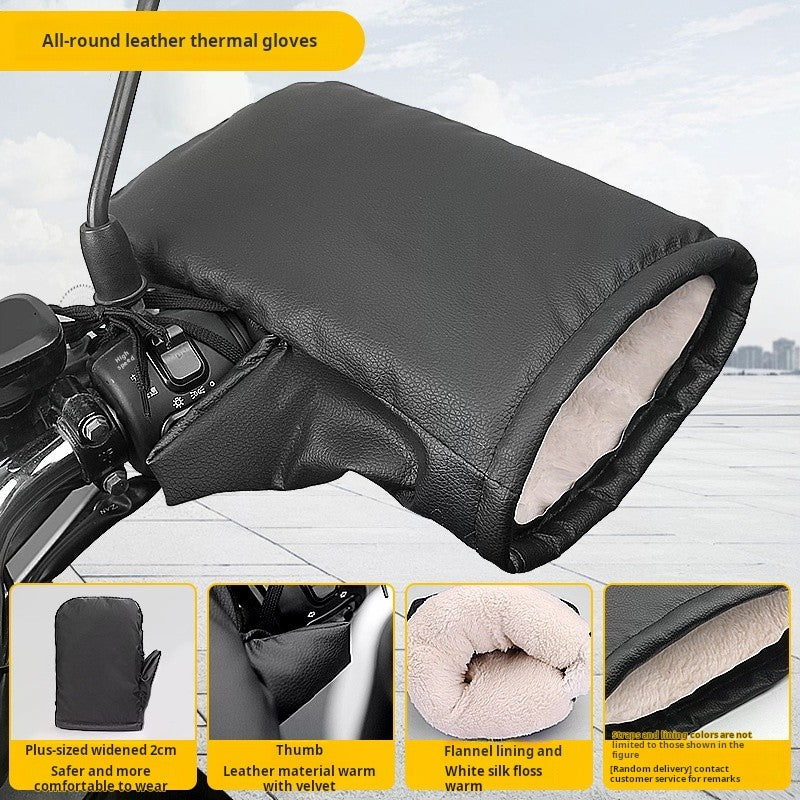 Luvas de Guidão de Motocicleta Protetores de Mão Luvas Térmicas Impermeáveis para Bicicleta Capa de Mão Aquecedores de Mão para Inverno