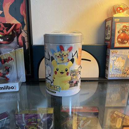 100% Original Pokémon PTCG Escarlate e Violeta Bochechas Fofas Juntos Caixa Surpresa Pikachu Cartas Colecionáveis Chinês Simplificado Brinquedo Presentes