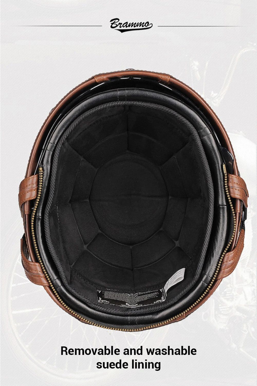 Retro Motorcycle Helmet PU Leather Moto Helmets Men Women Half Helmet HD Lens Casco Four Seasons Riding Scooter Capacetes