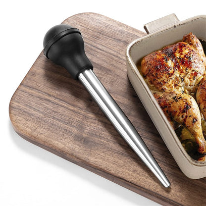 Flavor Needle BBQ Meat Syringe Marinade Turkey Baster Needle Set Kitchen Cooking Pork Steak Meat Sauces Barbecue Seasoning Tool