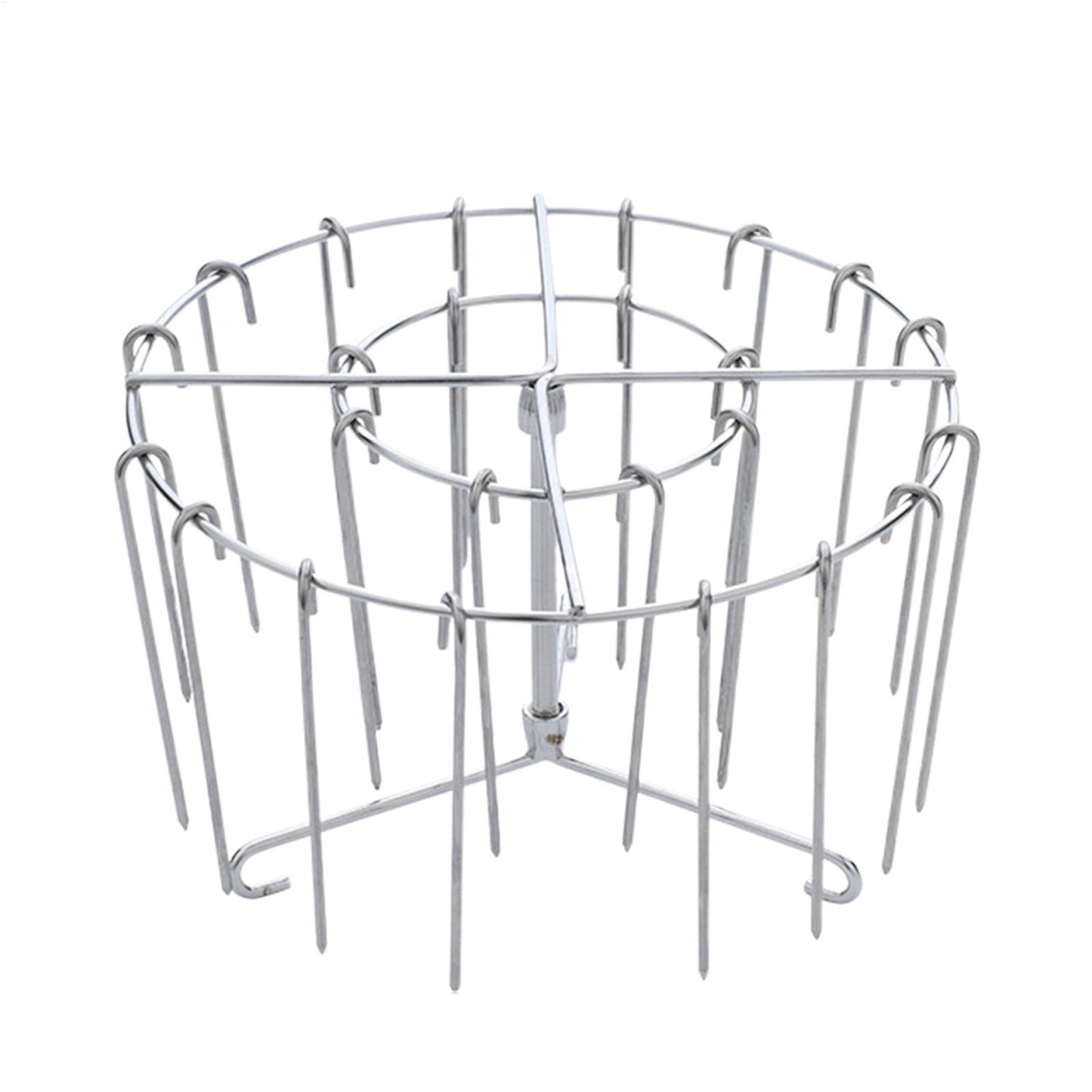 Stainless Steel Grill With 24 Skewers Air Fryer Stand Can Air Fryer Skewer Rack Stainless Steel Wire Rack Kitchen Gadgets Grill