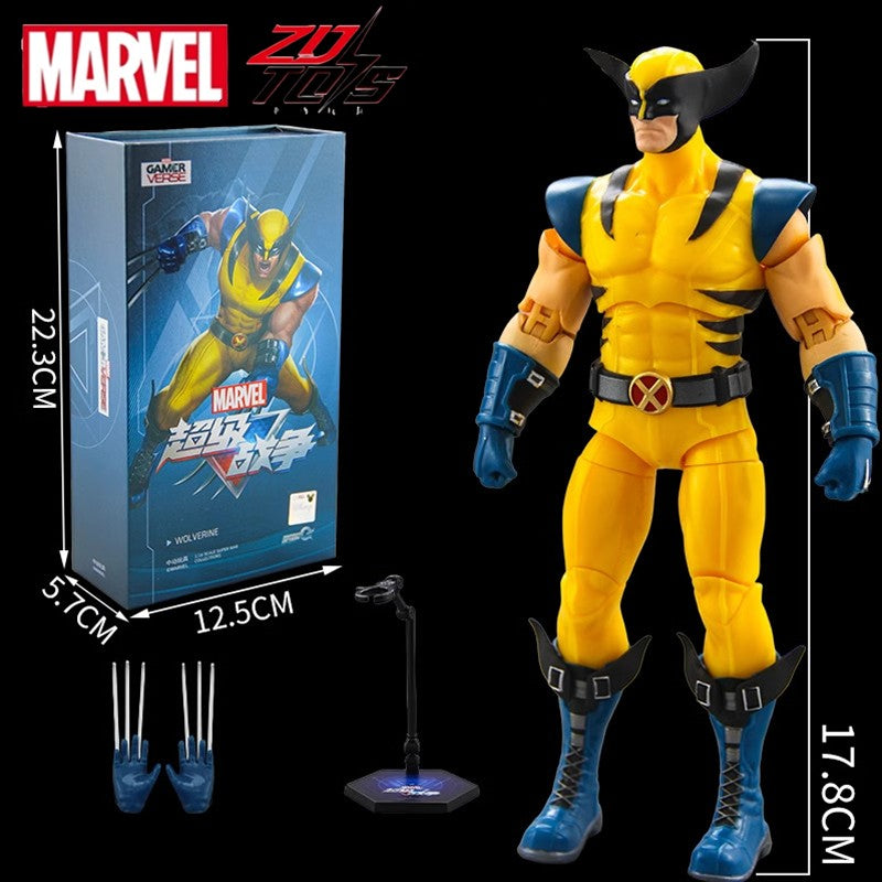 ZD Toys Deadpool & Wolverine Bonecos de Ação Deadpool na Caixa Wolverine Coleção Bonecos de Ação Adultos Brinquedo Infantil