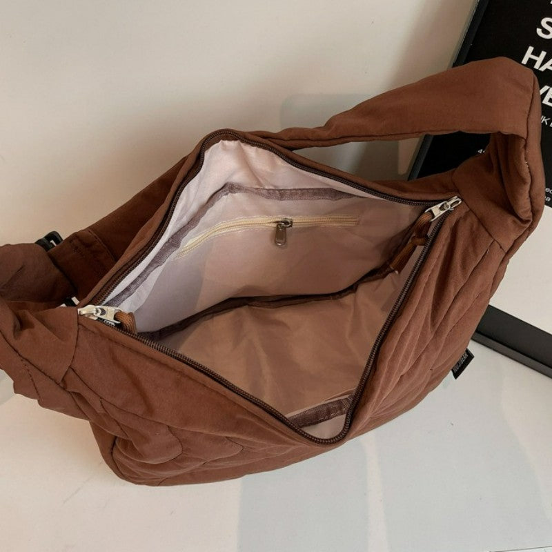 New Commuting Crossbody Bags for Women Fashion Texture and Simple Hobo Shoulder Bag Large Capacity Versatile Bags for Travel