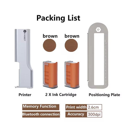 Coffee Latte Art Inkjet Printer EVEBOT for Bakery Coffee Shop Pubs Handheld Printers HD Printing On Food With Positioning Plate