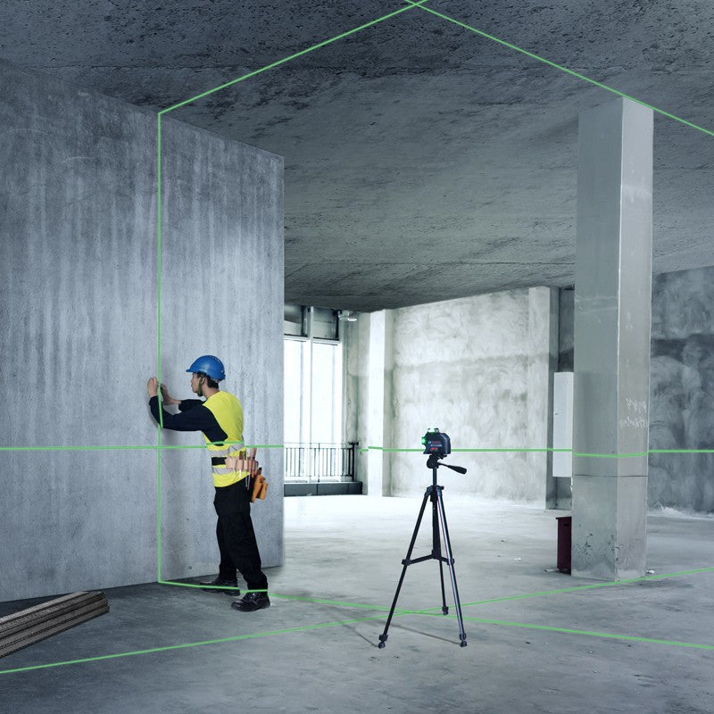 Nível a Laser Verde Bosch 12 Linhas 360 Nível a Laser GLL3-60XG Projeção de Linha de Marcação para Decoração Residencial Nível a Laser para Exterior