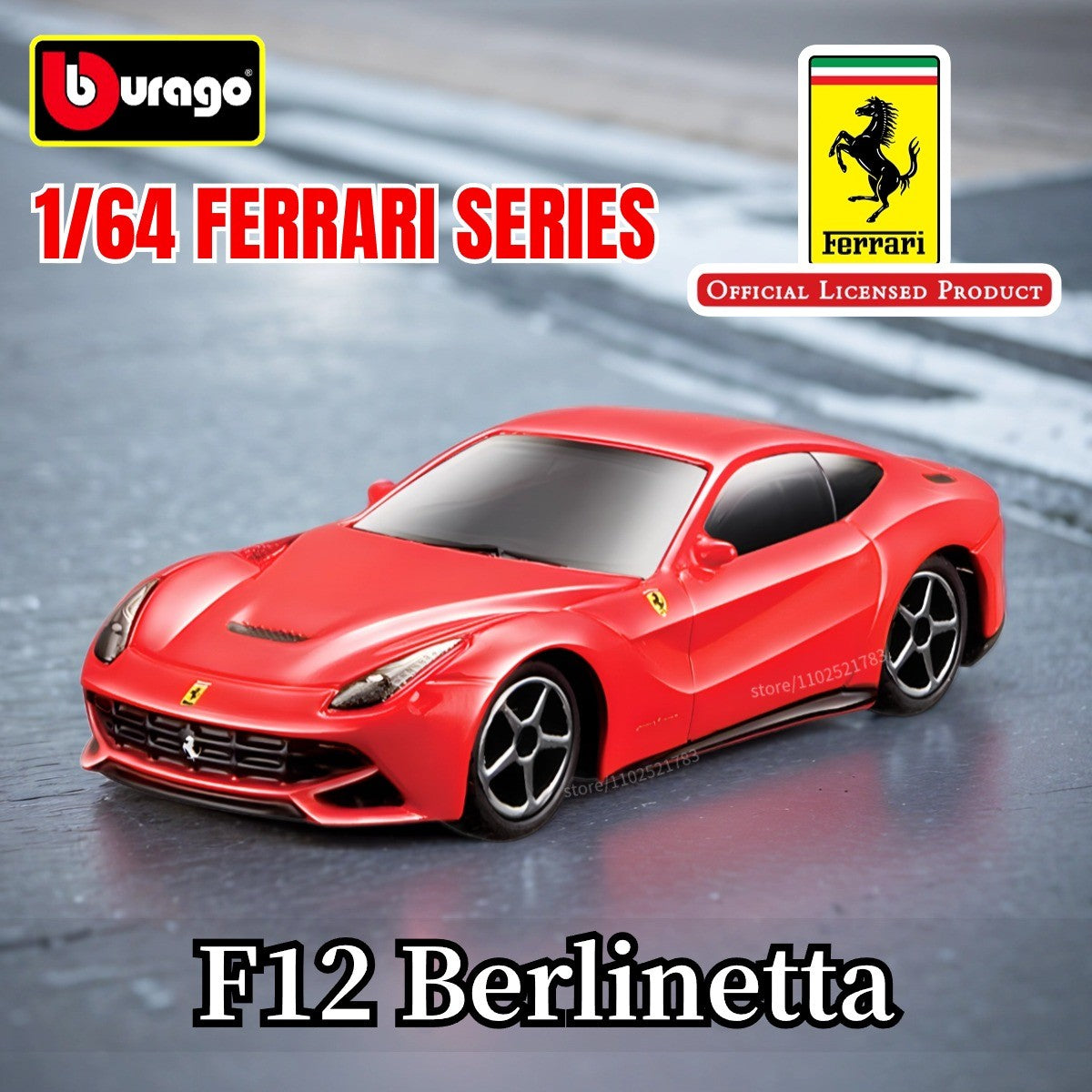 Bburago 1:64 Ferrari Enzo Réplica Carro Modelo Escala F40 F50 458 488 296 Diecast Miniatura de Tráfego Arte Figura Brinquedo Menino Criança