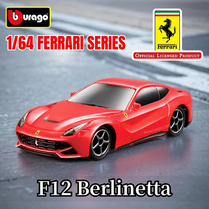 Bburago 1:64 Ferrari Enzo Réplica Carro Modelo Escala F40 F50 458 488 296 Diecast Miniatura de Tráfego Arte Figura Brinquedo Menino Criança