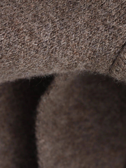 Ladies Autumn Winter Jacket Women Casual Commuter Coat Knitted Loose Oversize Coat Asymmetric Elegant Split Chic Scarf Jacket