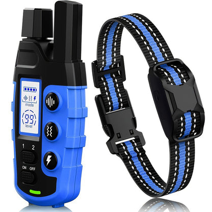Coleira de Treinamento Elétrica para Cães 3300 Pés Controle Remoto à Prova D'água para Animais de Estimação de 5-120 lbs com Choque e Vibração
