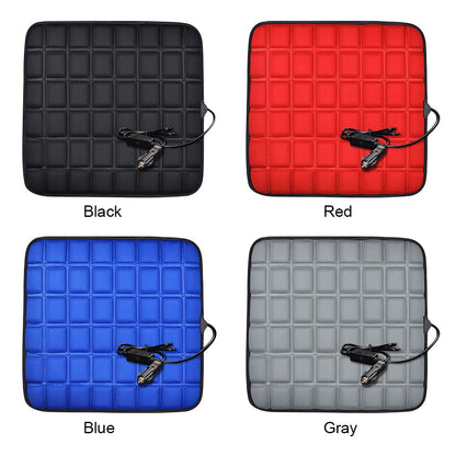 12V Car Seat Heated Cover 3 Gear Adjustable Temperature Universal Car Seat Heater 40W USB Heated Winter Car Seat Heating Pad