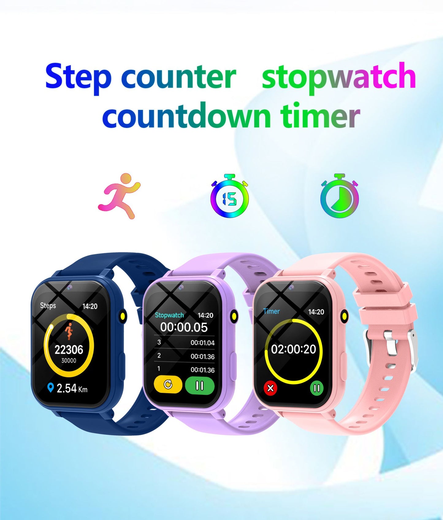 New Fashion Smart Watch For Children Games HD Screen Camera Flashlight Sleep Monitor Alarm Kids Birthday Holiday Gift Boy Girl